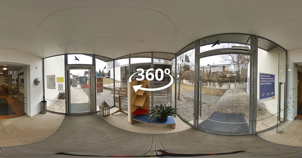 360 Grad Bild Eingang Kindergarten Aufkirchen